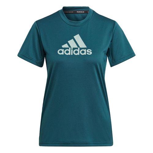 Camiseta Adidas Esportiva Primeblue Designed 2 Move Logo Feminina