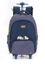 Mochila Luxcel de Rodinha Escolar Snoopy Peanuts _P01