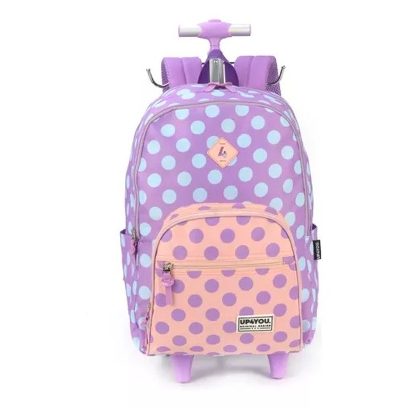 Mochila Up4You De Rodinhas Com Bolinhas_P01