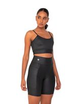 Bermuda Amei Com Bolsos Laterais Croco_P02