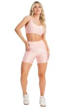 Shorts Let's Gym Velvet Name | Feminino_P01