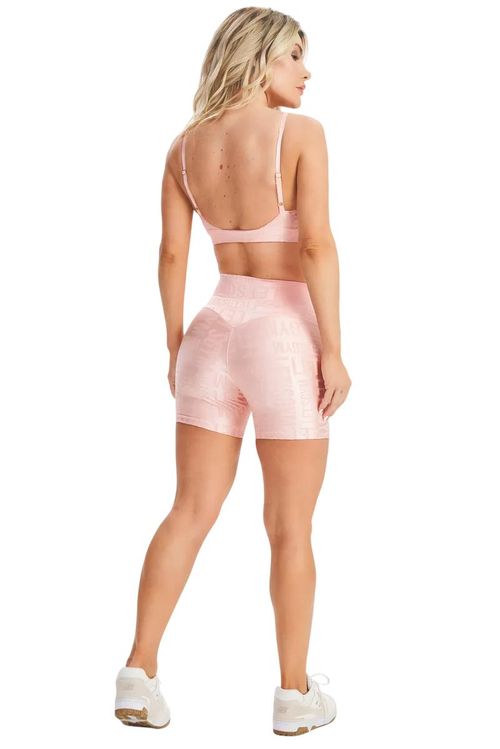 Shorts Let's Gym Velvet Name | Feminino