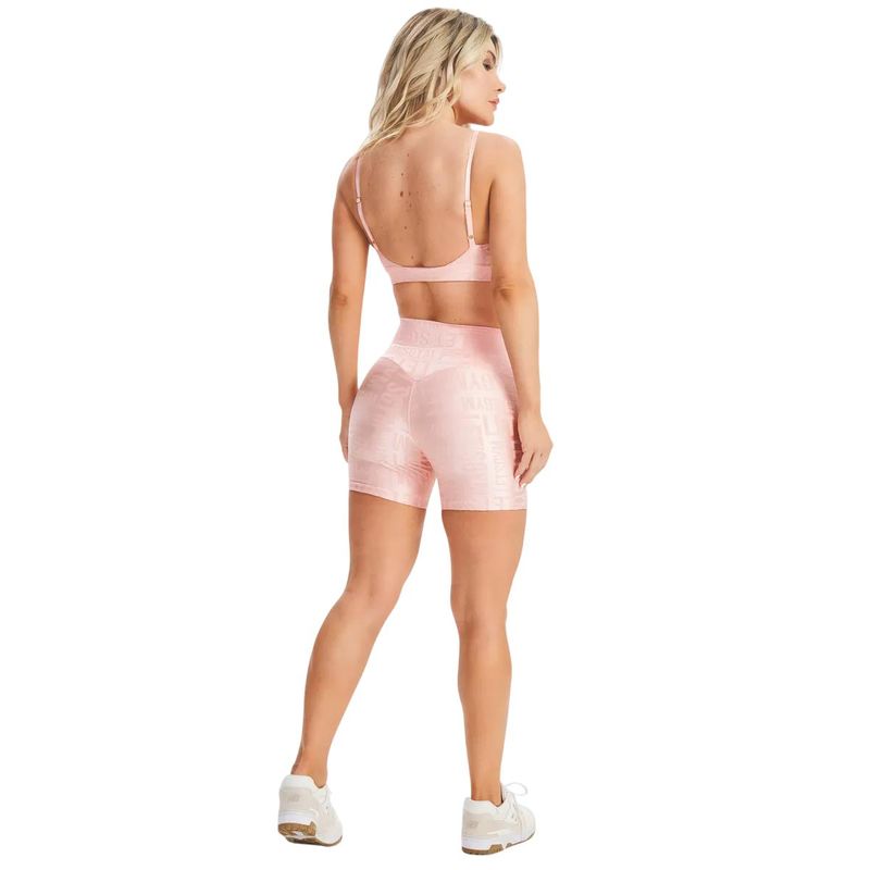 Shorts Let's Gym Velvet Name | Feminino_P02