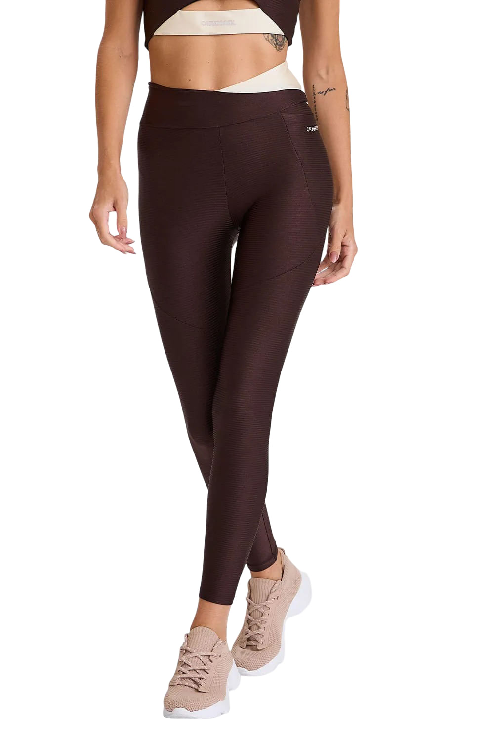 Legging Cajubrasil Recortes Bolso Lateral Feminino