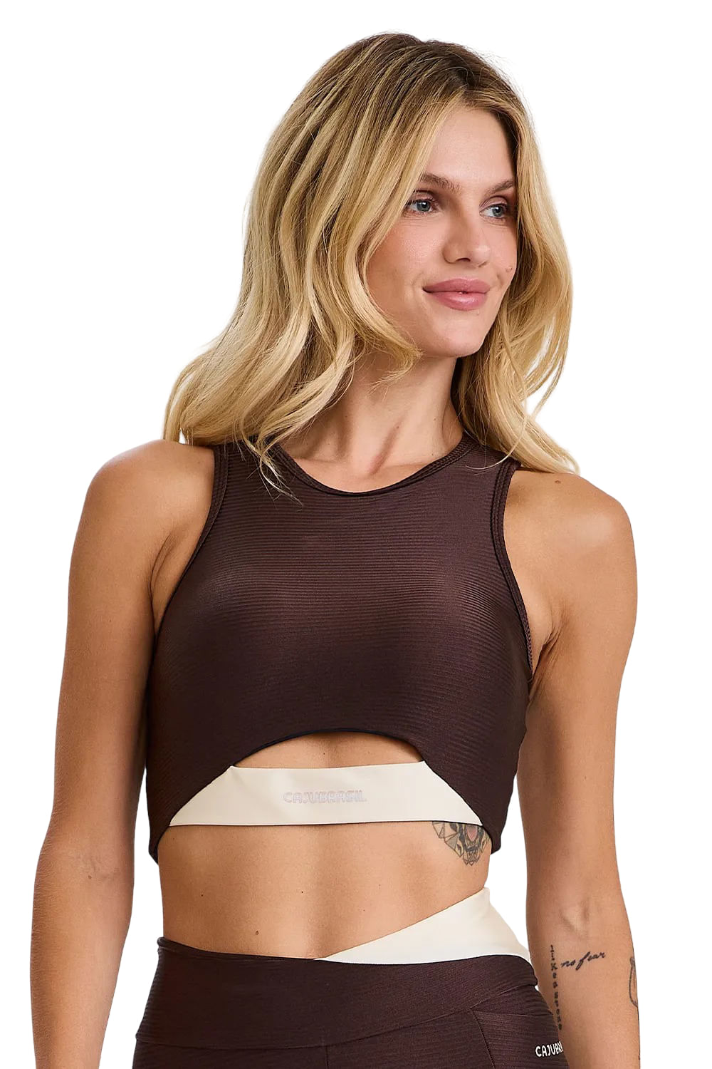 Top Cajubrasil Glow para Yoga Feminino
