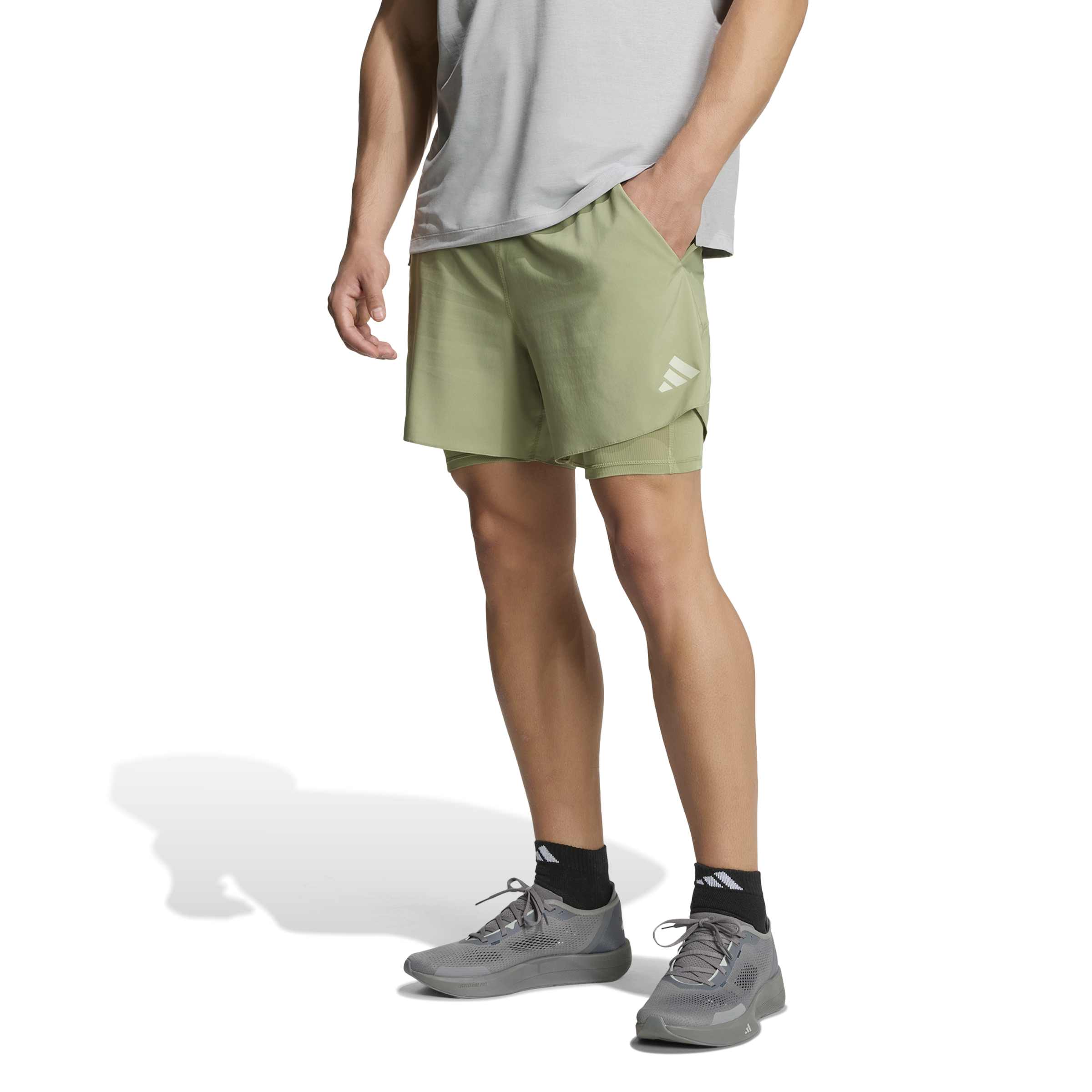 Short Adidas 2 em 1 Adi365 Running Iconic Formotion Masculino
