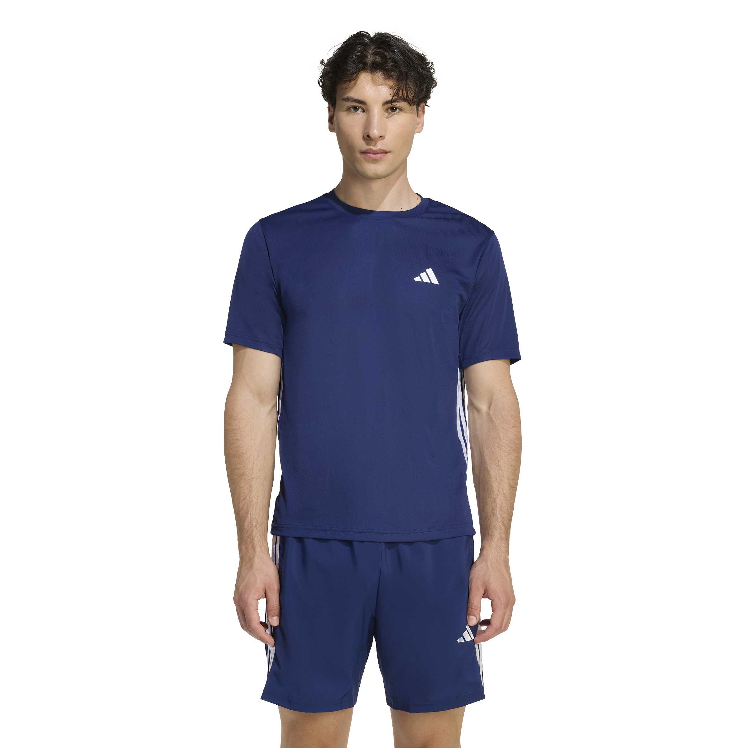 Camiseta Adidas Workout Essentials Base 3-Stripes Masculina