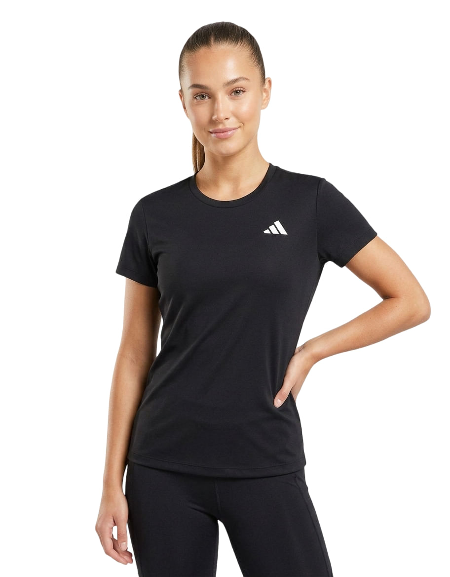 Camiseta Adidas de Poliamida 3S Treino Feminina